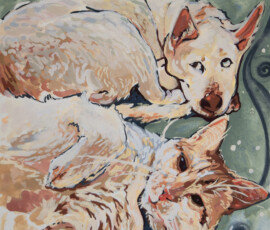 LRT Studio odie rye cat pet gouache couple portrait 2026 lrtstudio
