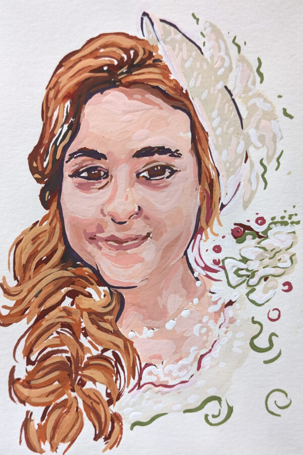 lexrthomas gouache portraitjuly michelle