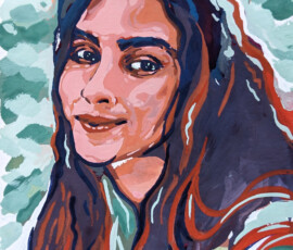 LRT Studio lexrthomas gouache portraitjuly